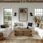 White with Black Trim Southwestern Style Homes